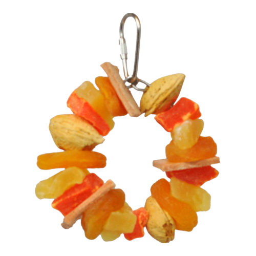 Tropical Delight Deluxe Fruit & Nut Ring by Happy Beaks