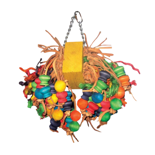 Medium Cluster of Hanging Wood Balls