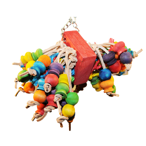 Medium Cluster of Hanging Wood Balls
